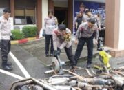 Bikin Pekak Telinga Warga dan Pengguna Jalan, 452 Knalpot Brong Disita Polisi dalam Razia di Batam