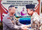 Polres Siak Beri Bantuan Rumah Layak Huni Bagi Warga, Kerjasama dengan Baznas