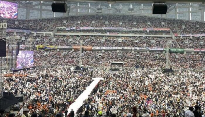 Stadion JIS Membeludak Dipenuhi Pendukung Anies-Muhaimin