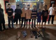 Meresahkan, Polisi Angkut 7 Bocah Perang Sarung Dekat Kuburan Sei Temiang Batam