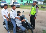 Penampakan Kocak Pelajar di Anambas Bonceng Tiga, Auto Kena Tilang