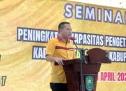 Buka Acara Seminar, Ini Pesan Indra Gunawan Kepada Kader Untuk Pilkada Siak Mendatang
