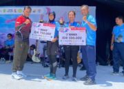 Srikandi SAR Natuna, Santi Oktaviani Naik Podium Marathon 10 K Putri Natuna Geopark Marathon 2024