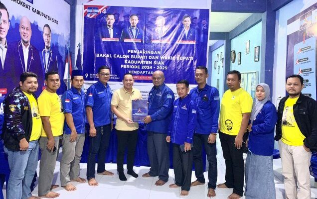 Indra Gunawan Daftar ke Demokrat Siak, Siap Bawa Perubahan