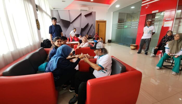 Ultah Ke-2 Klub Jantung Sehat (KJS) Persatuan Pensiunan Telkom (P2TEL) Riau Kepulauan Diisi Senam Sehat dan Cek Kesehatan