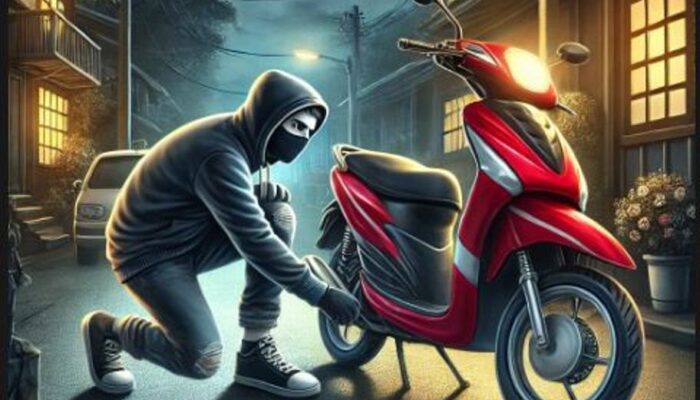 Aksi Nekat Maling Motor di Batam Bobol Kunci Pakai Kaki, Berakhir di Tangan Polisi