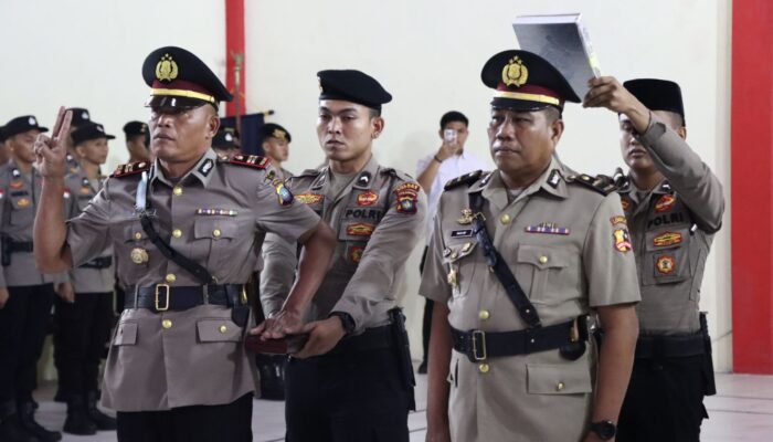 Kapolres Natuna Pimpin Sertijab Kapolsek Bunguran Barat dan Pulau Laut, Ini Daftar Pejabat Baru