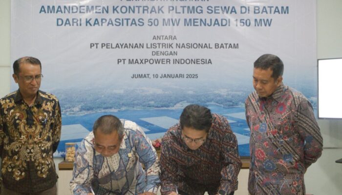 PLN Batam dan Maxpower Indonesia Tingkatkan Kapasitas PLTMG, Dorong Transformasi Ekonomi Digital di Batam