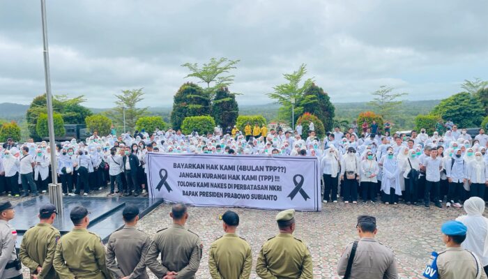 Nakes Natuna Teriak! TPP Tak Cair 4 Bulan, Ratusan Tenaga Kesehatan Gelar Aksi
