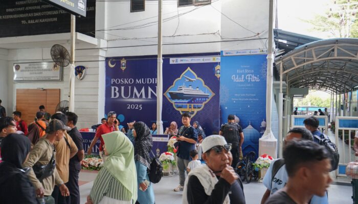 Pupuk Indonesia Hadirkan Posko Mudik BUMN di Pelabuhan Tanjung Balai Karimun