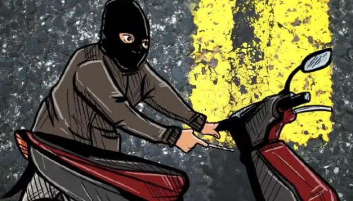 Aksi Solo Curanmor di Pasar Sagulung Dini Hari, Pelaku Diciduk Polisi Sedang Dorong Soopy