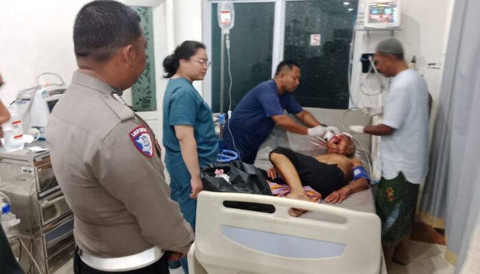 Kecelakaan di Dabo Singkep, Kakek 68 Tahun Kritis Setelah Ditabrak Motor di Tikungan Jalan Mutiara