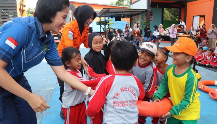 Edukasi Keselamatan Laut Sejak Dini, Basarnas Natuna Jadi Kelas Lapangan Anak TK