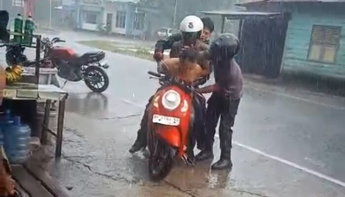 Dalam 1×24 Jam, Polsek Bunguran Timur Tangkap Pria Pembuat Onar Bersenjata Tajam di Kota Ranai