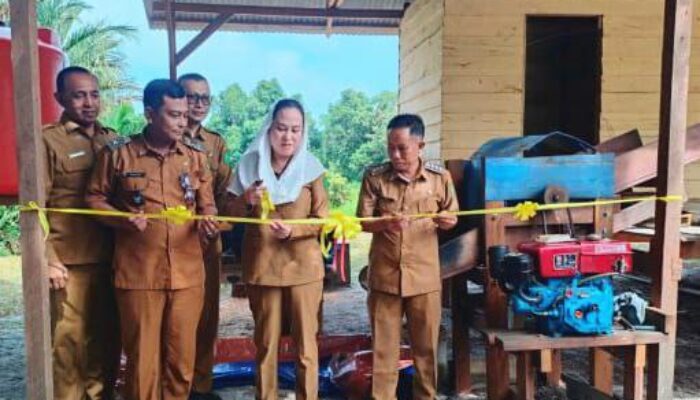 Produksi Sagu Natuna Masuk Fase Modern, Bupati Cen Sui Lan Resmikan Pabrik Mini BUMDes Kelanga
