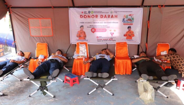 Sambut HUT Basarnas ke-54, Kantor SAR Natuna Gelar Donor Darah Targetkan 54 Kantong