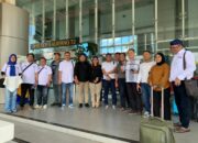SMSI Pusat Sambut Kedatangan Rombongan SMSI Kepri di Bandara Soekarno-Hatta