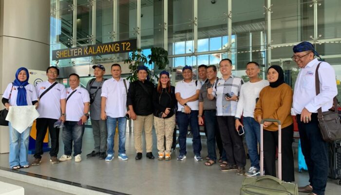 SMSI Pusat Sambut Kedatangan Rombongan SMSI Kepri di Bandara Soekarno-Hatta