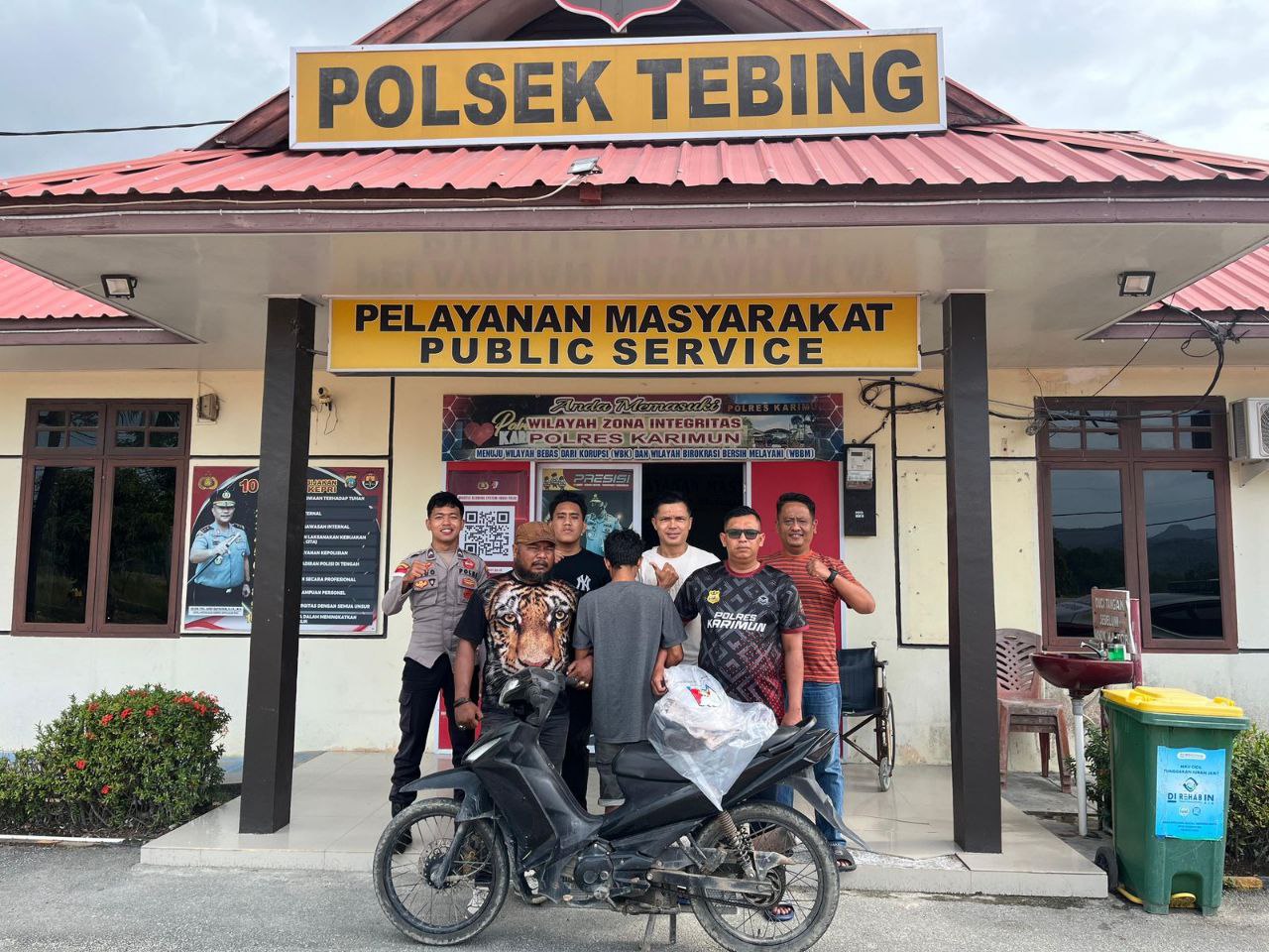 Polsek Tebing tangkap pelaku curanmor