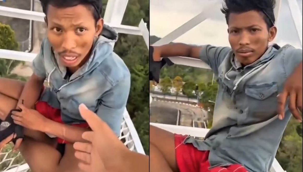 Proses-evakuasi-maling-kabel-tower-Tembesi-Batam-oleh-Brimob