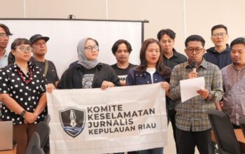 Koalisi besar yang terdiri dari organisasi profesi jurnalis, pengusaha media, hingga jaringan masyarakat sipil resmi mendeklarasikan pembentukan Komite Keselamatan Jurnalis (KKJ) Kepulauan Riau di Batam, Minggu (8/3/2026).