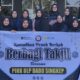 Persatuan Istri Karyawan dan Karyawati (PIKK) PT PLN (Persero) ULP Dabo Singkep bagikan ratusan paket takjil secara gratis.