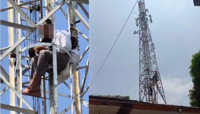 Dramatis! 3 Hari Bertahan di Atas Tower Masjid Sekupang, Dai Muda di Batam Akhirnya Berhasil Dievakuasi
