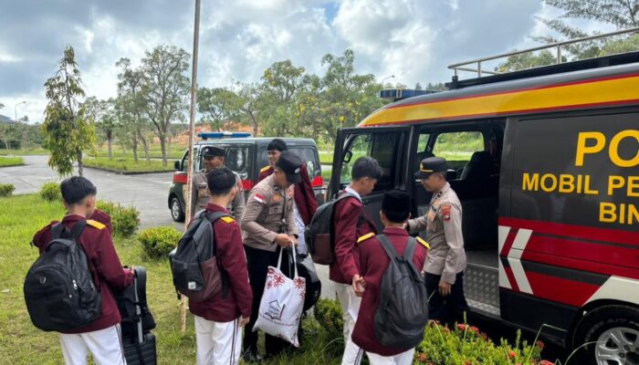 Rute Limau Manis hingga Selemam, Polres Natuna Pastikan Siswa Sekolah Rakyat Sampai Rumah dengan Aman