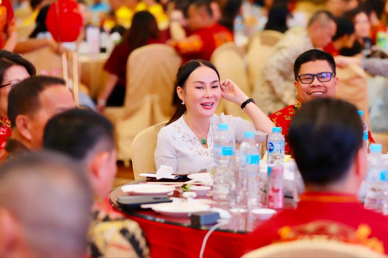 Wakil Wali Kota Batam, Li Claudia Chandra dalam pengukuhan pengurus PERWAKAB Batam masa bakti 2026-2031 di Pacific Palace Hotel, Sabtu (7/3/2026).