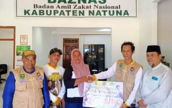 Tragedi Rambut Terlindas Mesin Perahu, BAZNAS dan KPDN Natuna Salurkan Bantuan untuk Sintia Bela