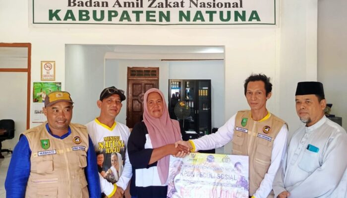 Tragedi Rambut Terlindas Mesin Perahu, BAZNAS dan KPDN Natuna Salurkan Bantuan untuk Sintia Bela