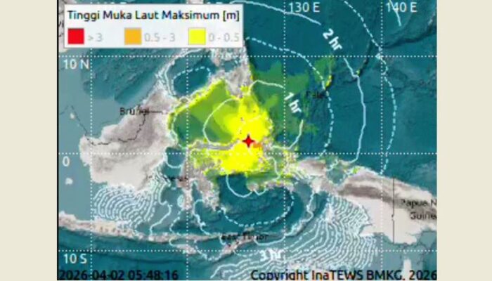 Gempa M 7,6 Guncang Bitung dan Ternate: Tsunami Kecil Terdeteksi, Warga Diminta Jauhi Pantai