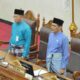 Ketua DPRD Batam Muhammad Kamaluddin memimpin rapat paripurna penundaan Ranperda LAM di gedung DPRD