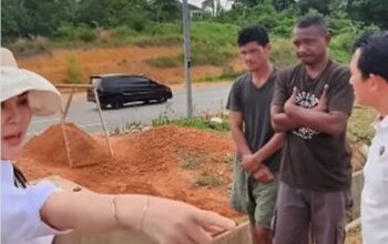 Wakil Wali Kota Batam Li Claudia Chandra sidak pencurian pasir ilegal di pinggir jalan