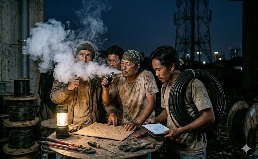 Pencurian kabel PLN Batam