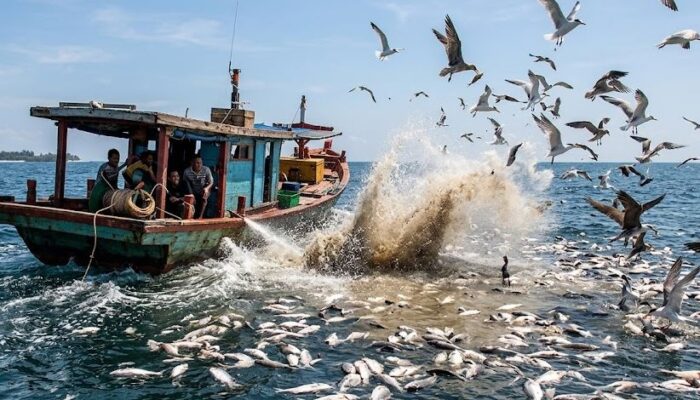 Ekosistem Pulau Tiga Hancur! Nelayan Rekam Detik-detik Kapal Ilegal Bom Ikan di Natuna