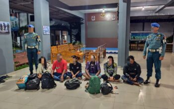 TNI AL Ringkus ABK dan 5 PMI Non-Prosedural di Jalur Tikus Coastal Area