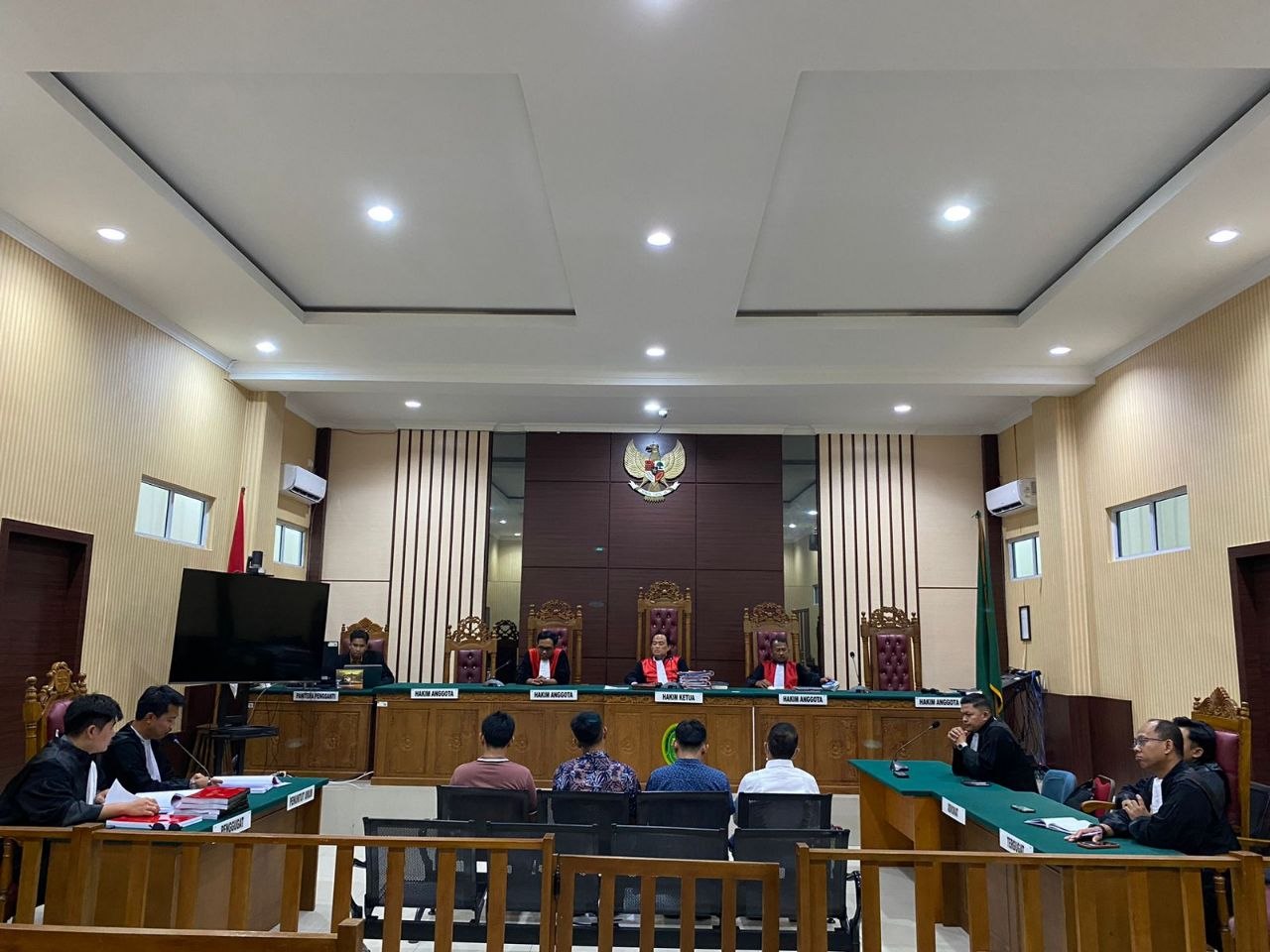 Sidang tuntutan kasus korupsi jembatan Marok Kecil Lingga digelar di Pengadilan Negeri Tanjungpinang.