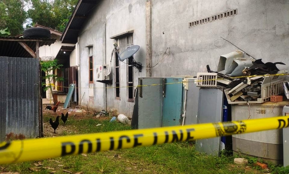 Lokasi penemuan mayat Diana di Lingga