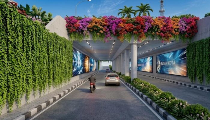 Banjir Masih Mengancam, Underpass Pelita Malah Sibuk Berhias Taman Vertikal