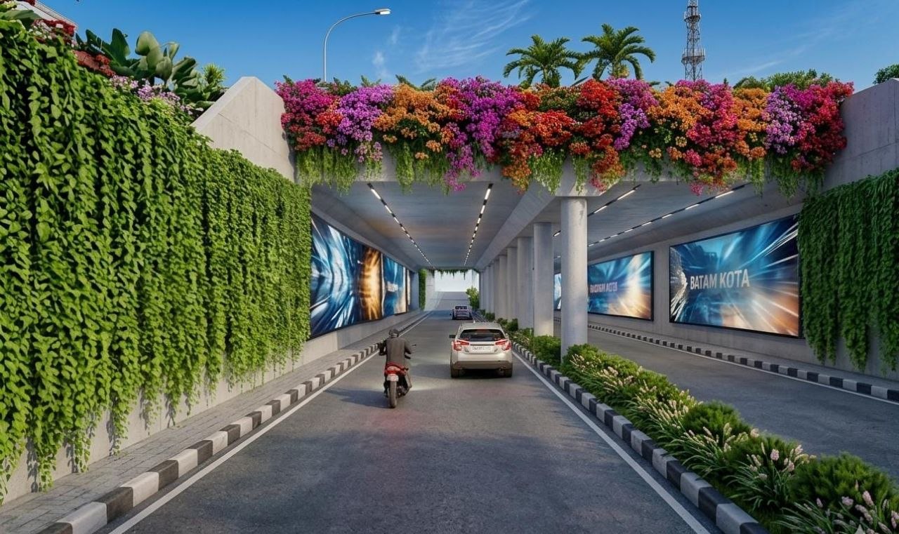 Rencana penampakan revitalisasi underpass pelita