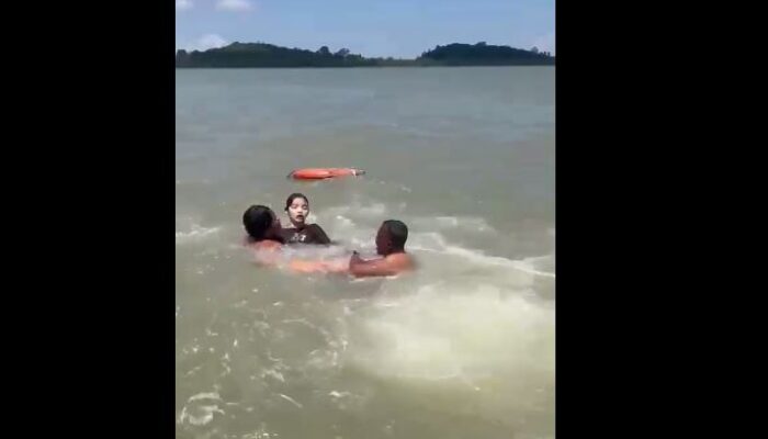 Wanita Muda Nekat Terjun dari Speed Boat Solop Indah di Perairan Selat Beliah Karimun