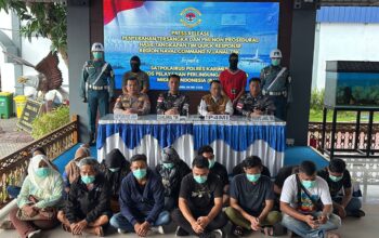 14 PMI Ilegal diamankan Tim Lanal TBK.