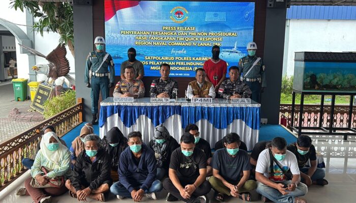 Lanal TBK Gagalkan Penyelundupan 14 PMI Ilegal ke Malaysia, Sempat Warnai Aksi Kejar-kejaran dan Tembakan Peringatan