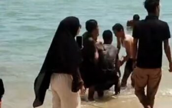 Tragedi di Pantai Pelawan: Niat Selamatkan Anak yang Terseret Arus, Sang Ayah Justru Tewas Tenggelam