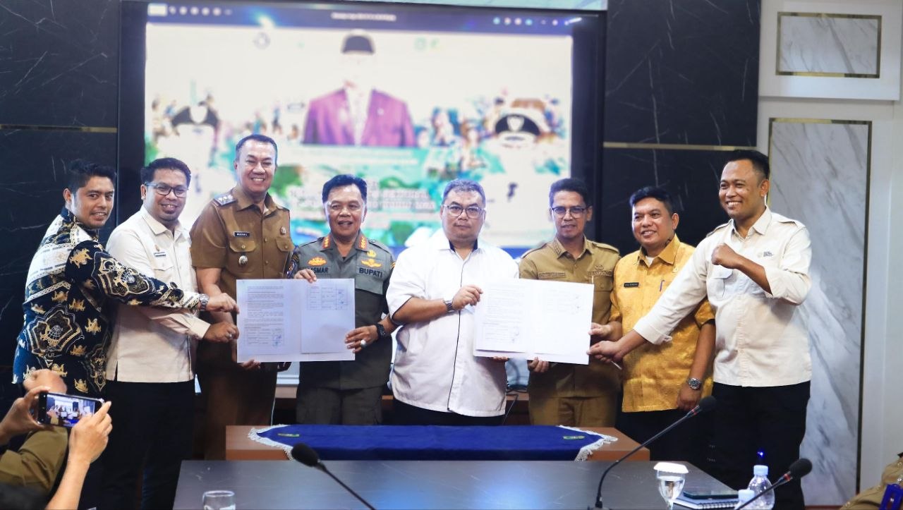 Pertemuan Lintas Sektoral Pra SOSEK MALINDO 2026 di Selatpanjang, Kabupaten Kepulauan Meranti, Selasa 5 Mei 2026, yang turut dihadiri oleh Bupati Karimun, Iskandarsyah
