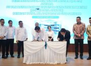 Penandatanganan Perjanjian Jual Beli Tenaga Listrik (PJBTL) antara PT PLN Batam dan PT Equator Gate System (EGS) Batam di Aula Tanjung Kasam, Kantor Korporat PLN Batam, Senin (25/5/2026).