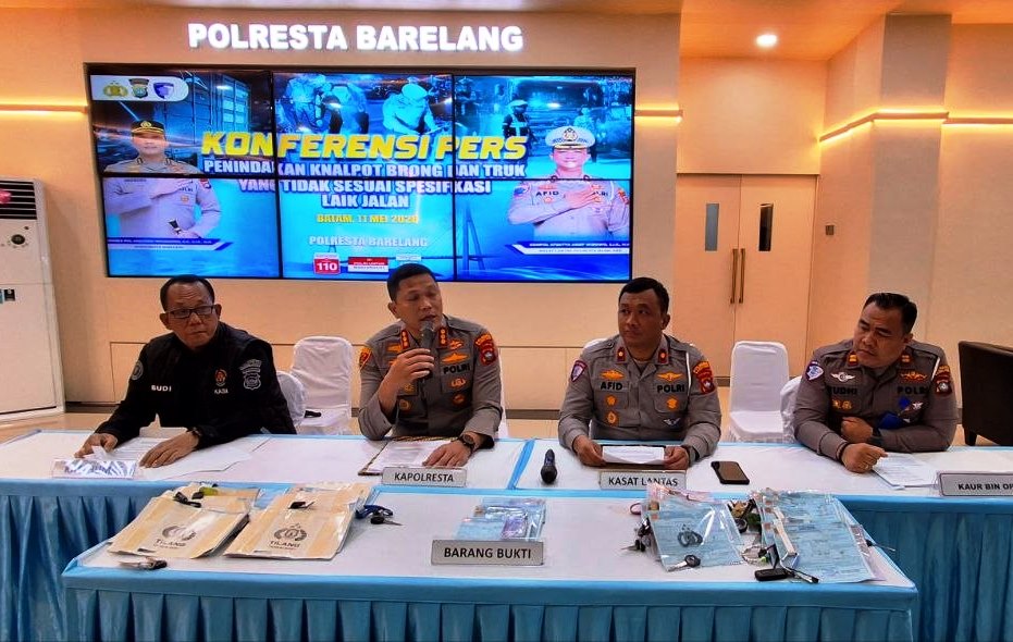 Kapolresta Barelang Kombes Pol Anggoro Wicaksono berikan keterangan terkait penilangan Ketua DPRD Kepri.