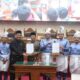 Suasana rapat paripurna DPRD Kota Batam saat pengesahan Perda Lembaga Adat Melayu Kepulauan Riau (LAMKR) yang dihadiri pimpinan dewan dan Wali Kota Batam.