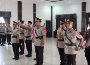 Kapolres Lingga, AKBP Pahala Martua Nababan, memimpin langsung upacara Serah Terima Jabatan (Sertijab) sejumlah Pejabat Utama (PJU) di Gedung Endra Dharma Laksana, Kamis (30/4/2026).